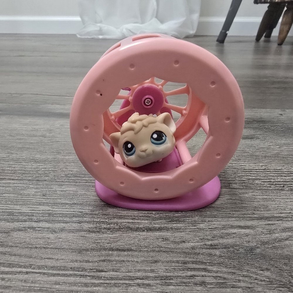 Littlest Pet Shop Hamster & Hamster Wheel Lot